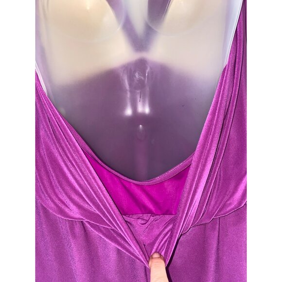 Magicsuit Women's Bianca Fuchsia Halter Neck Romper Swimsuit Cover-Up Size XL 16 - Picture 8 of 9